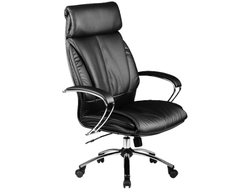 Офисное кресло LK-13 Ch перфорированная кожа NewLeather черная № 721