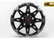Комплект дисков R17 9,0J ET-40 5*150 TUFF A.T. T-01 Черный с полированным ободом (R606)