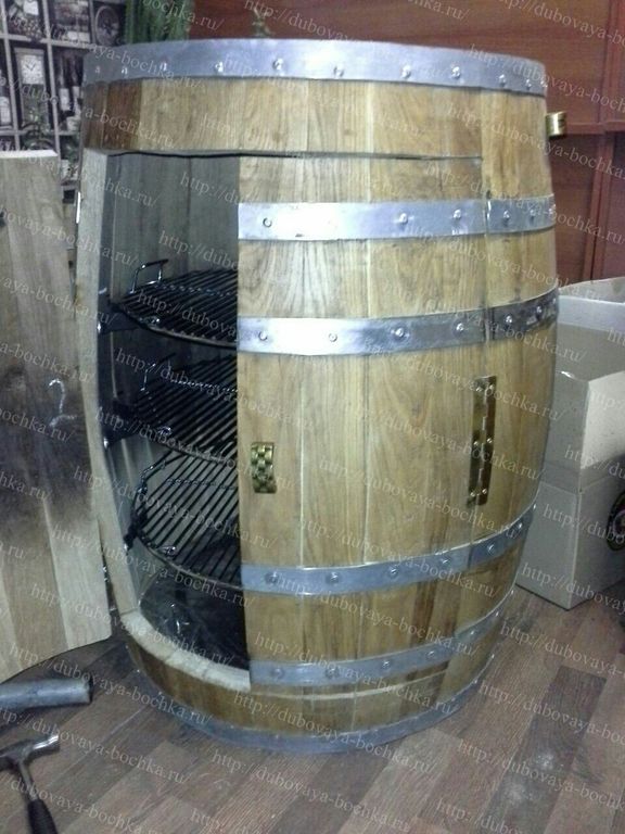 Коптильня для рыбы из бочки