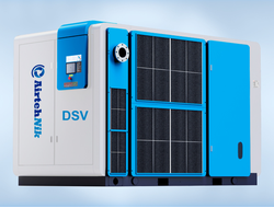 Винтовые двухступенчатые компрессоры с двигателем на постоянных магнитах и частотным преобразователем