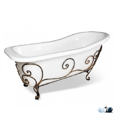 Ванна Эстет Царская 170 x 73 см отдельностоящая каменная