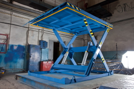 Одноножничный гидравлический подъемный стол 2 тонны