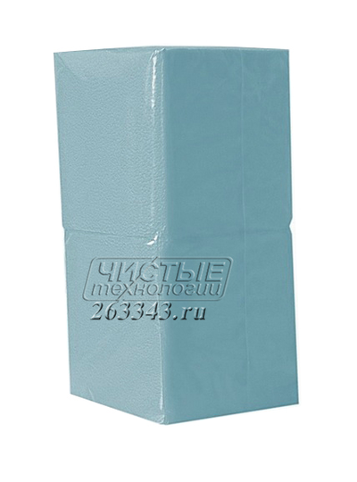 Бирюзовые столовые салфетки, 24х24 см, 400 листов в пачке