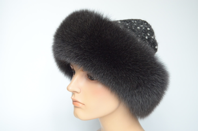 Vizio Италия 1024 CCP  V шапка с мехом антрацит цвет