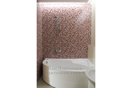 Укладка мозаики на стену