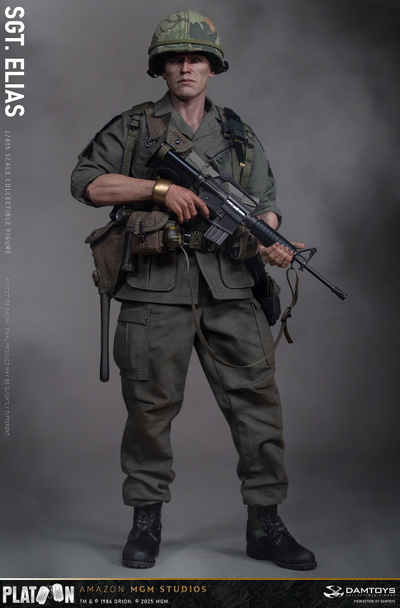 ПРЕДЗАКАЗ - Сержант Элиас Гродин ("Взвод", Platoon) - Коллекционная ФИГУРКА 1/6 scale Platoon Sergeant Elias (DMS047) - DAMTOYS ?ЦЕНА: 31700 РУБ.?