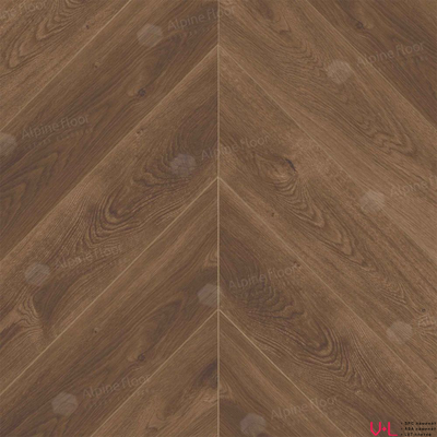 SPC ламинат Alpine Floor Chevron Дуб Коричневый ECO 18-13 MC 43 класс толщина 5.0 мм с фаской