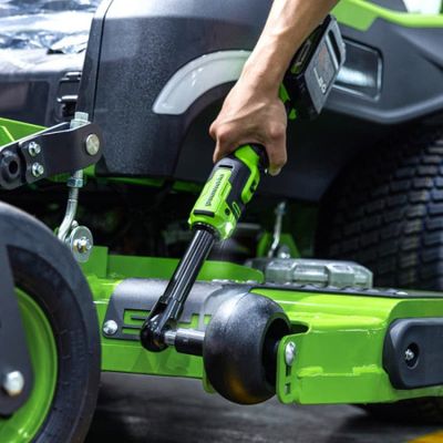 Гайковерт-трещотка удлиненная аккумуляторная Greenworks GD24RWX 24V с сумкой