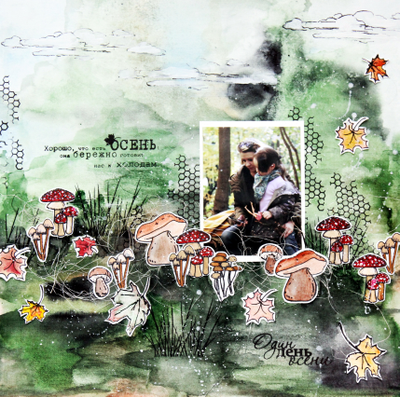 ФП штамп "Семейка мухоморов"