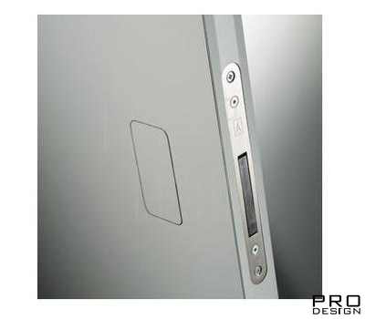 Магнитный замок B-NOHA MINI под фиксатор с отв.планкой 190 мм, матовый хром