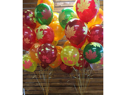 шар гелиевый "осенние листья" 12"/31 см