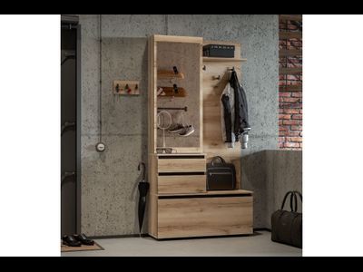 "Берген" Вешалка с зеркалом