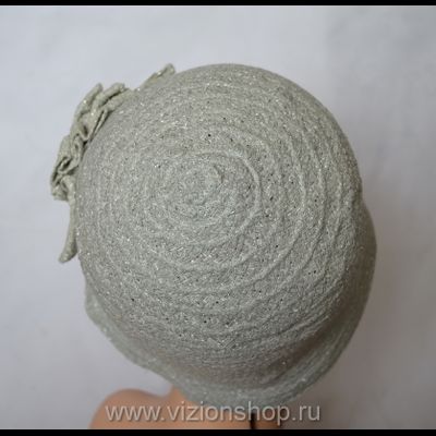 Шляпа клош Vizio Италия 5046 серая