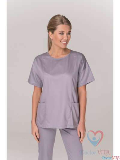 БЛУЗА МЕДИЦИНСКАЯ DR.SUPER &quot;Sky&quot; серая