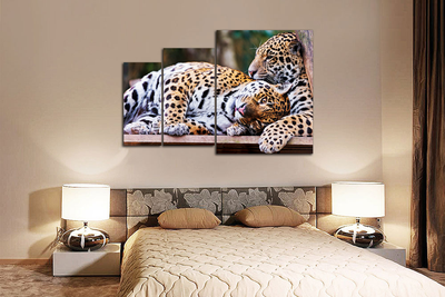 Модульная картина "Пятнистые милаши"