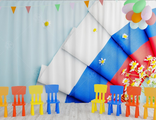 НФ-00003501 Занавес для сцены "Флаг России" (2,8*4,5м)