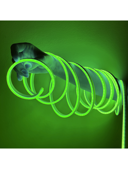 Гибкий светодиодный неон 2835 120LED/m 8x16мм 220V IP67 Green