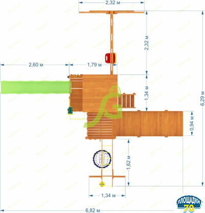 Детская площадка IgraGrad Крафт Pro 4 с зимней горкой Бийск