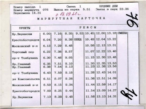 93 автобус ярославль расписание 2024