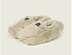 Тапочки-грелки для ног Luxury (бежевые)