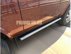 Защита штатного порога труба d60 для Lada Niva Legend 2023-