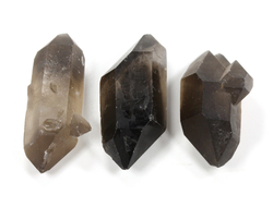 Кварц дымчатый, раухтопаз, кристалл двухголовик в ассортименте, Бразилия (18-21 мм, 6-7 г) №35768