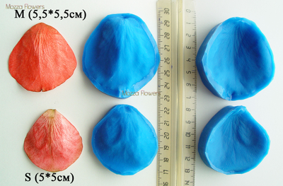 "Лепесток розы Эсперанс" силиконовый молд  (вайнер)