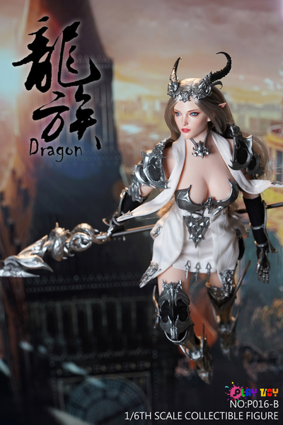 ПРЕДЗАКАЗ - Эльфийка-воин в серебряном - КОЛЛЕКЦИОННАЯ ФИГУРКА 1/6 Dragon Elves silver (P016B) - PLAY TOY ?ЦЕНА: 26700 РУБ?
