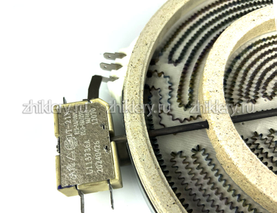 Конфорка для стеклокерамической плиты GEFEST 2200W D-230 мм, двухзонная