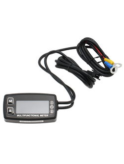 Тахометр со счетчиком моточасов и термометром, с внешним питанием и подсветкой