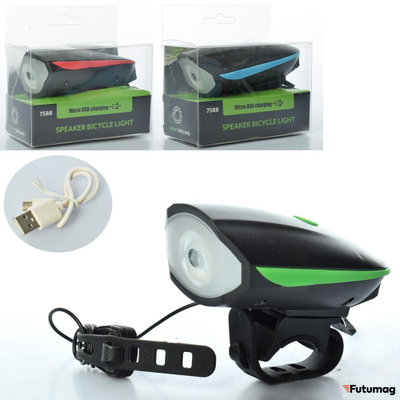 Фонарь светодиодный + Гудок универсальный для Электросамокатов Gree 8588