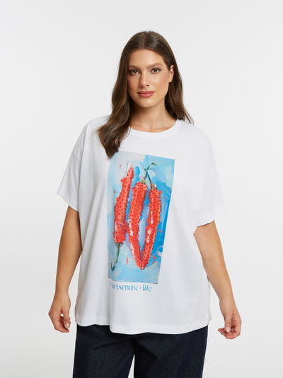 Женская футболка с принтом