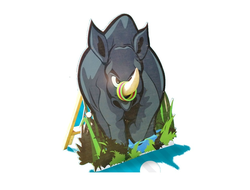 Призовой аттракцион «Носорог»