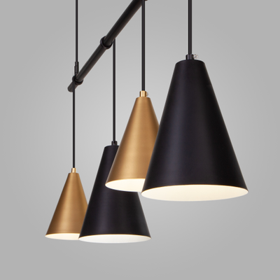 50088/5 черный/золото Подвесной светильник Eurosvet Castle