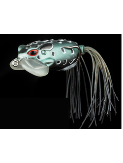 Воблер ThunderFrog Fishing (лягушка) с жабрами 13гр, 5,5см,  зелено-серая