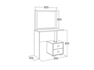 Туалетный стол Ольга 17