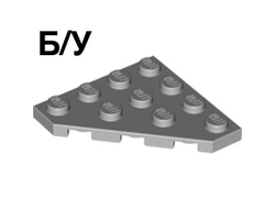 ! Б/У - Wedge, Plate 4 x 4 Cut Corner, Light Bluish Gray (30503 4160560) - Б/У