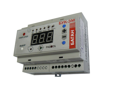 Блок управления твердотопливным котлом БУК-3М на дин-рейку