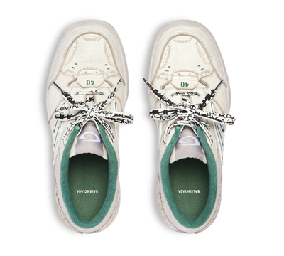 Кроссовки Balenciaga Hamptons Worn-Out White Green