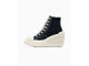 фирменные кеды Converse Chuck 70 De Luxe Wedge Heel черные высокие на каблуке
