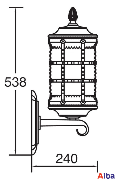 Barselona 81201 bg Парковый светильник
