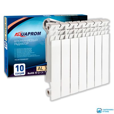 Радиатор алюминиевый AQUAPROM 350*80 12 сек.