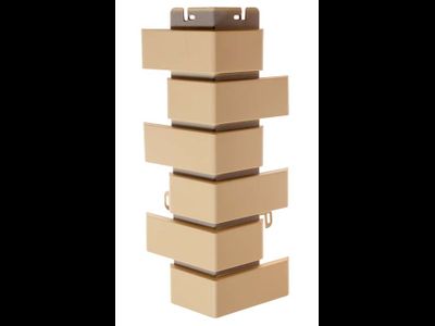 НАРУЖНЫЙ УГОЛ КИРПИЧ КЛИНКЕРНЫЙ (песочный) GL, 0,45Х0,16М