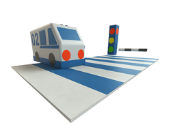 Детский мягкий игровой комплекс ROMANA «Грамотный пешеход» ДМФ-МК-08.96.03