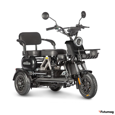Электротрицикл Wanshida UN MOTO 60V 650Вт черный