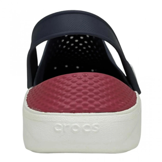 Crocs LiteRide Clog Темно-синие с бордовым
