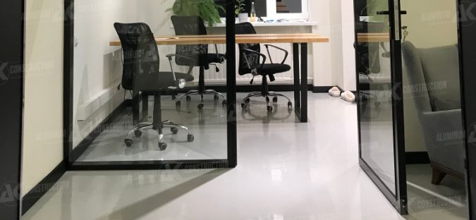 офисная перегородка в стиле лофт