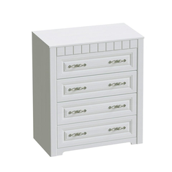 Комод "Прованс" спальня 915х410х1020 Бодега белая / Патина премиум