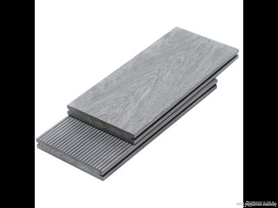 Террасная доска Bruggan Multicolor полнотелая Grey