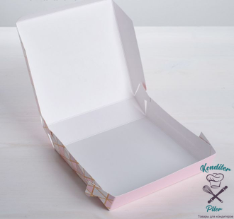 Коробка складная «С любовью», 14 × 14 × 3,5 см